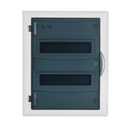 Rozdzielnica modułowa 2x12 p/t ECONOMIC BOX RP 2/24 drzwi transparentne (N+PE) IP40 2515-01