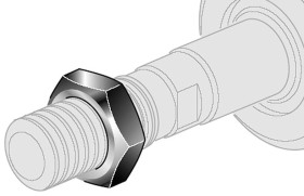 Nakrętka do tłoczyska D25 M10x1,25