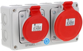 Rozdzielnica 5x32A 5x16A INA=32A IP54 SB-002005-S0040-54