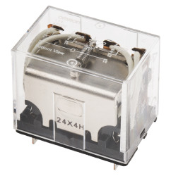 Przekaźnik mocy 48V dc 4PDT Omron, montaż PCB 1600Ω Szybkie łączenie