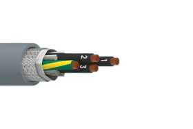 Kabel wielożyłowy liczba żył 4 0,5 mm2 Ekranowany Alpha Wire Szary