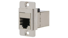 Łącznik Dualslim Rj45 8P8c Kat 6A Ekranowane 29Mm Metal Cp30725sm
