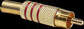 CAGP24900RD Nedis RCA Connector | Straight | Male | Gold Plated | Solder | C