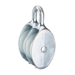 dörner + helmer 4816524 Krążek linowy, podwójny 50 mm poliamid Materiał obudowy: odlew ciśnieniowy cynku 6 szt.