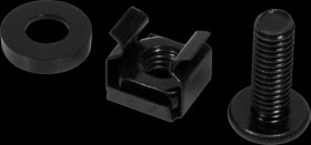 AC116 Mounting Set M6, metal, black, 50pcs