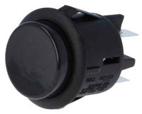 MS1221C2 Przełacznik monostabilny, dwusekcyjny, czarny - otwór montażowy: 25.2mm