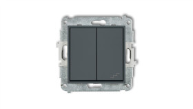 Mini Łącznik Pojedynczy Ze Schodowym (Osobne Zasilanie) Grafitowy Mat 28Mwp-10.2