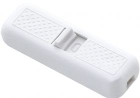 Włącznik przelotowy na kabel biały 2A