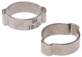 Opaska zaciskowa średnica wew 18 → 21mm z uszami RS PRO Stal nierdzewna szerokość 8mm