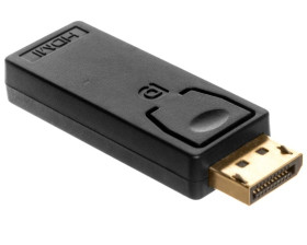 Adapter DisplayPort 1.1a Typ DP/HDMI A, M/Ż czarny AK-340602-000-S