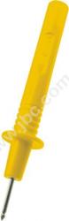405-IEC-GE Sonda probiercza bezpieczna z gniazdem 4mm, L=115mm, żółta, ELECTRO-PJP, 405IECGE