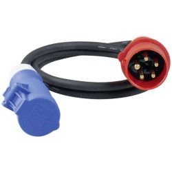 as - Schwabe 61391 CEE Adapter 16A 5-Pin 400V Durable Single Piece