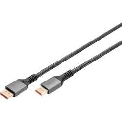 Digitus DB-340111-010-S DisplayPort Cable Black 1m 8K UHD Aluminium Gold Plate