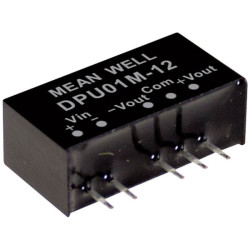 Mean Well DPU01L-15 DPU01L 1W DC/DC converter 2 outputs wide input range