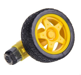 TT D65 Drive Set - 6V DC Motor with 68mm Wheel - with 1:48 Gearbox