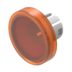 Soczewki do wskaźników, 61-931, Pomarańczowy, Okrągły, średnica: 15.8