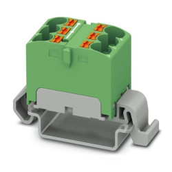 Blok rozdzielczy PTFIX 6X4-NS35A GN, zielone złącze przemysłowe - 6 punktów przyłączeniowych o przekroju 4mm2 /10szt./