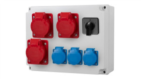 Rozdzielnica R-310 - Gniazda 3X16a 5P, 3X230v, L/P(63A)