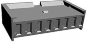 Socket header, 8 pole, pitch 3.96 mm, straight, green, 280593