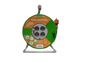 Przedłużacz bębnowy STANDARD LINE 10m H05VV-F 3x1 4xGS /+ termik/ 10A pomarańczowy