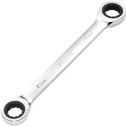 Draper 27740 HI-TORQ® Metric Double Ratchet Ring Spanner, 17 x 19mm