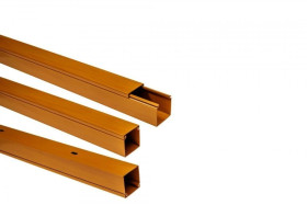 Kanał kablowy 40x40 ciemny brąz K.4040CBR /2m/