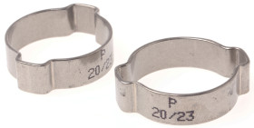 Opaska zaciskowa średnica wew 20 → 23mm z uszami RS PRO Stal nierdzewna szerokość 8mm