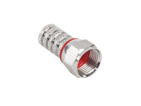 Wtyk F satelitarny na kabel RG59 5,9mm z uszczelką