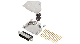 Osłona 25-pinowe D Sub Hoods do Dla kabla Encitech Connectors