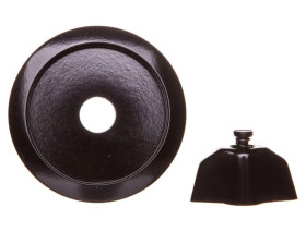 Berker 1930/GLASSERIE/PALAZZO Element centralny z pokrętłem do łącznika obrotowego czarny 164701