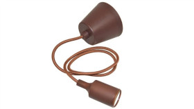 Oprawa Kido Na Żarówkę E27 Z Przewodem Brązowa