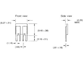 Rezystor SMD 10mΩ ±1% 1W 0 → +200ppm/°C