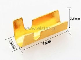 Łącznik przew. kształt U; 1mm2; mosiądz (10) 1/2