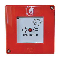 ROP-A bez młoteczka 1xLED czerwona migająca styki XY, W0-ROP-A D1/2K XY CB 0