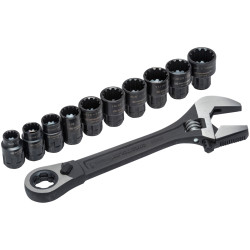 Crescent&#xAE; CPTAW8 X6&#x2122; Pass-Thru&#x2122; Adjustable Wrench Set 11 Piece