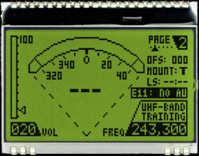 Graphic display, 128 x 64 character, STN, viewing area: 51 x 31 mm, EA DOGM128L-6