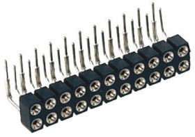 Gniazdo PCB 10 -pinowe 2 -rzędowe raster: 2.54mm typu płytka – płytka Kąt Proste Montaż na płytce drukowanej