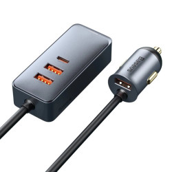 Ładowarka Sam. 2xUSB BASEUS 120W Szara CCBT-B0G 2xUSB, 2xUSB-C