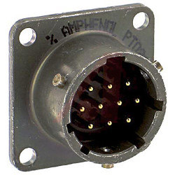 Złącze 10-pinowe Żeński Amphenol Socapex Męski Montaż na panelu MIL-DTL-26482 rozmiar 12