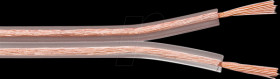 67721 Loudspeaker cable 2x1.5 mm² , 25 m transparent CCA