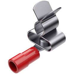 Hebotec 1016-002C HSK-RKS Cable Clips for 3-6mm Grey R1.5&#xB2; Plastic