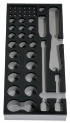 Pojemnik na narzędzia, Gąbka, W 180mm, L 405mm, H 40mm