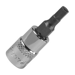 Sealey SBH002 Hex Socket Bit 4mm 1/4&quot;Sq Drive