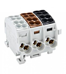 Zacisk główny 25 mm² 3-biegunowy, izolowany