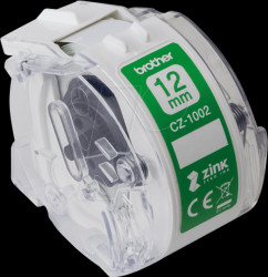 CZ-1002 Colour label roll, white, 12 mm