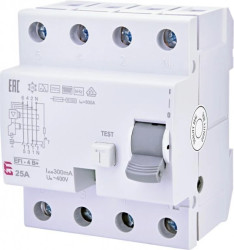 Wyłącznik różnicowoprądowy Typ B+ EFI-4 B+ 25/0.3