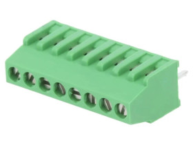 282834-8 Listwa zaciskowa do druku kątowe 90 2,54mm tory: 8 na PCB