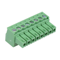 8-Way 3.5mm Right Angle Pluggable Terminal Block 8A 300V