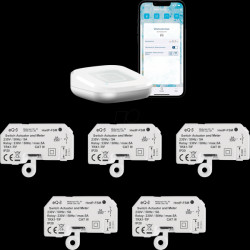 161314A0 + 5X 142721A0 1x Access Point 2 weiß + 5x Schalt-Mess-Aktor - Unterputz