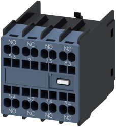 Styk pomocniczy Siemens 4 1NC + 3NO 3RH2 Zacisk klatkowy Zatrzask